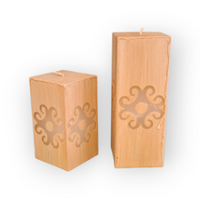 Load image into Gallery viewer, Rustiikki pöytäkynttilä mokka