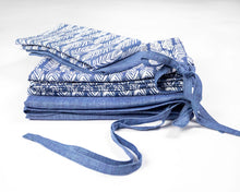 Lataa kuva Galleria-katseluun, IVANA HELSINKI PRINT SULKA pouta 100 % pellavapussilakana