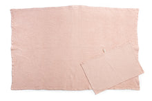 Lataa kuva Galleria-katseluun, RUUSU kylpypyyhe, pesetettyä pellavavohvelia