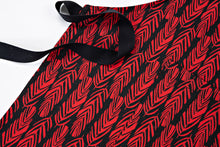 Lataa kuva Galleria-katseluun, IVANA HELSINKI PRINT SULKA musta-punainen pellavaessu