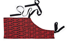 Lataa kuva Galleria-katseluun, IVANA HELSINKI PRINT SULKA musta-punainen pellavaessu