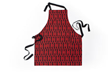 Lataa kuva Galleria-katseluun, IVANA HELSINKI PRINT SULKA musta-punainen pellavaessu