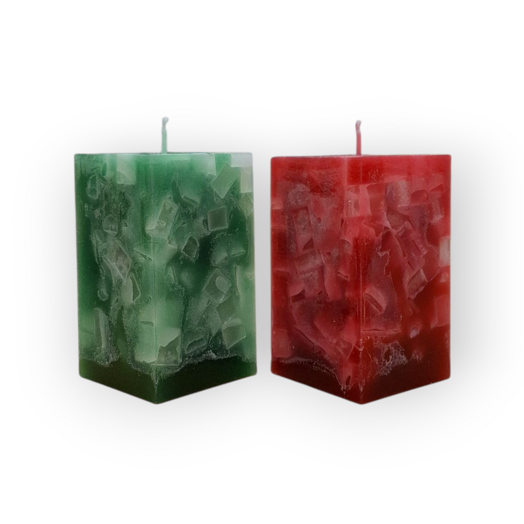 Mosaiikki-kuutiokynttilä