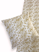 Lataa kuva Galleria-katseluun, MARJA kaitaliina 100% pellava valkea-kulta
