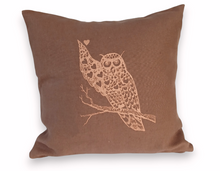 Load image into Gallery viewer, Pöllö 100% pellava koristetyynynpäällinen
