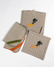 Load image into Gallery viewer, HIEKKA 100% Linen Eco Dishcloth, Carrot

